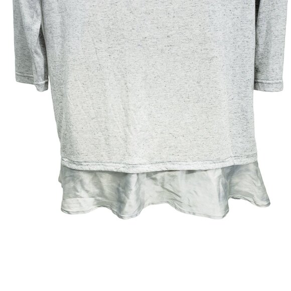 Soft‎ Surroundings Womens Cardigan With Silk Trim & Pockets Size S Gray - Picture 4 of 7